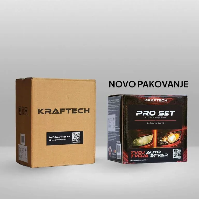 Kraftech set za polimerizaciju farova PRO 1L - Slika 2
