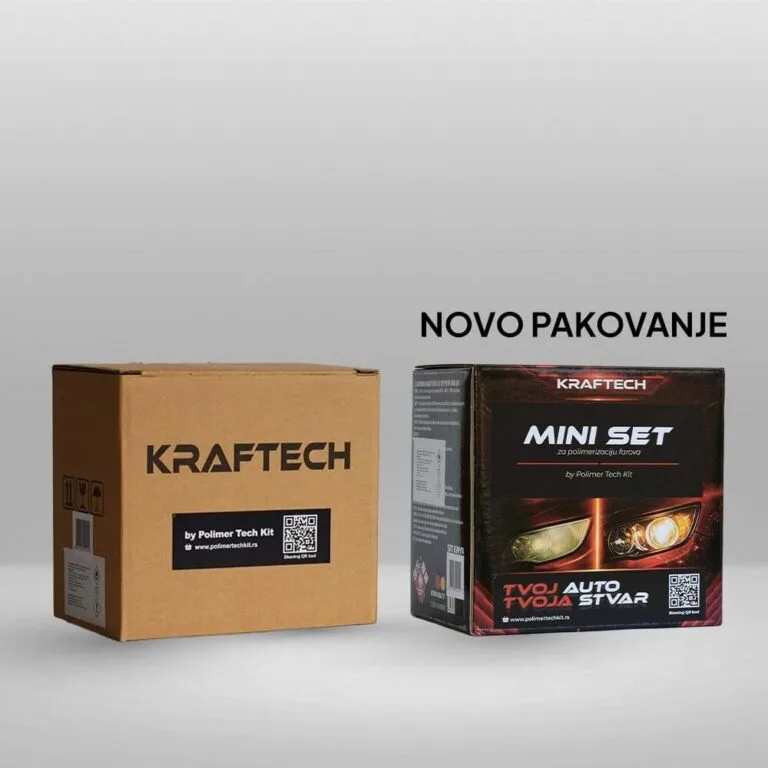 Kraftech set za polimerizaciju farova MINI 250ml - Slika 2
